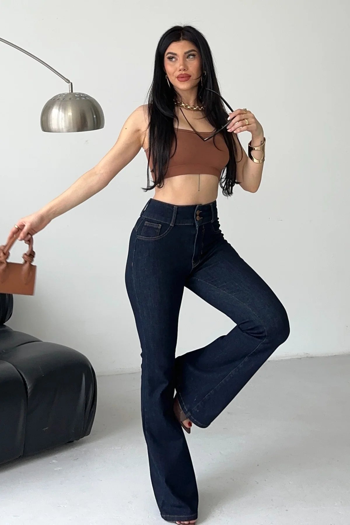 Flarino Jeans Navy