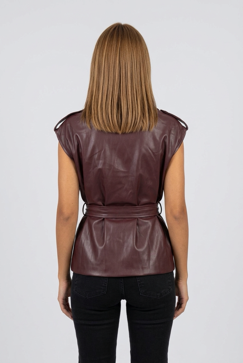SEBALA VEST-Burgundy