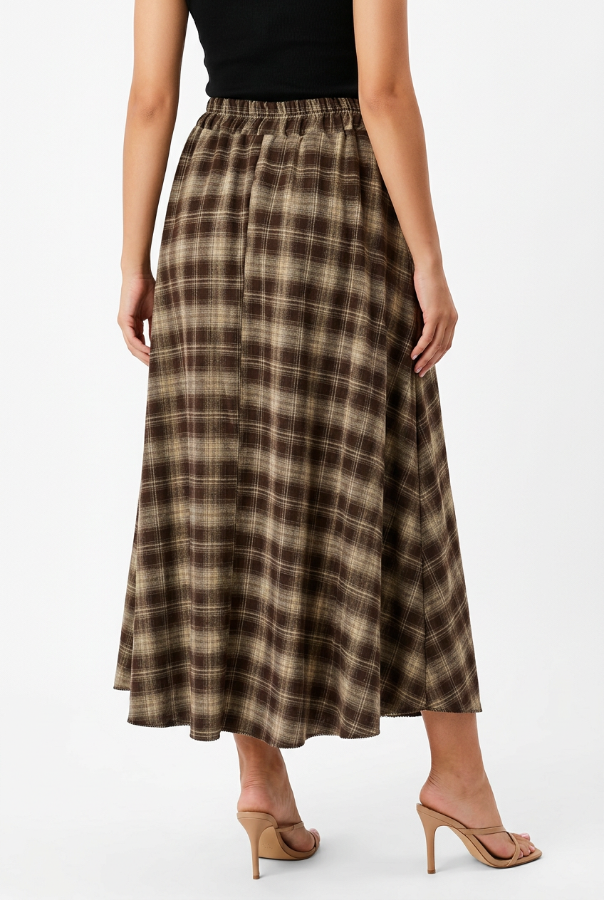 DONNO SKIRT-Brown