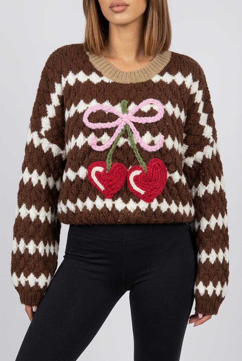 CHERRYBOW SWEATER-Brown