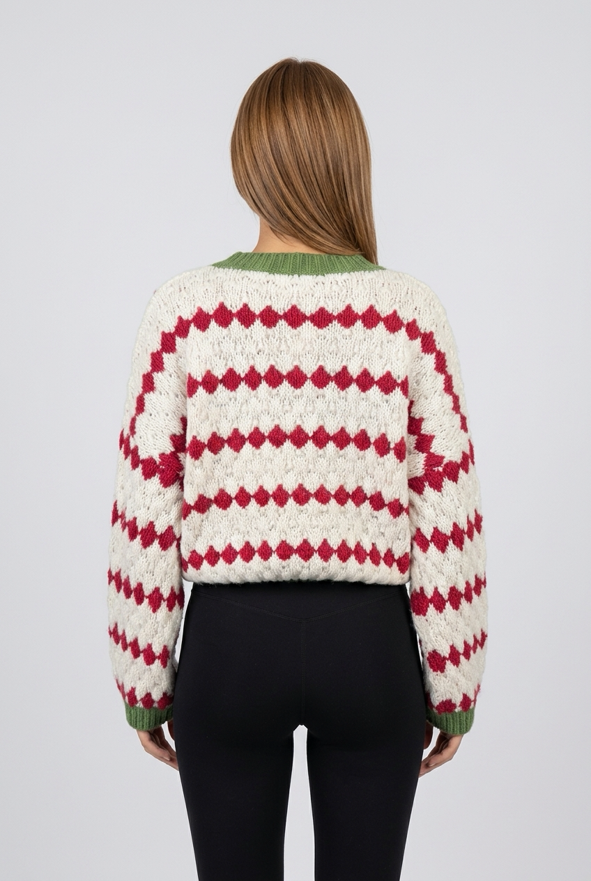 CHERRYBOW SWEATER-White