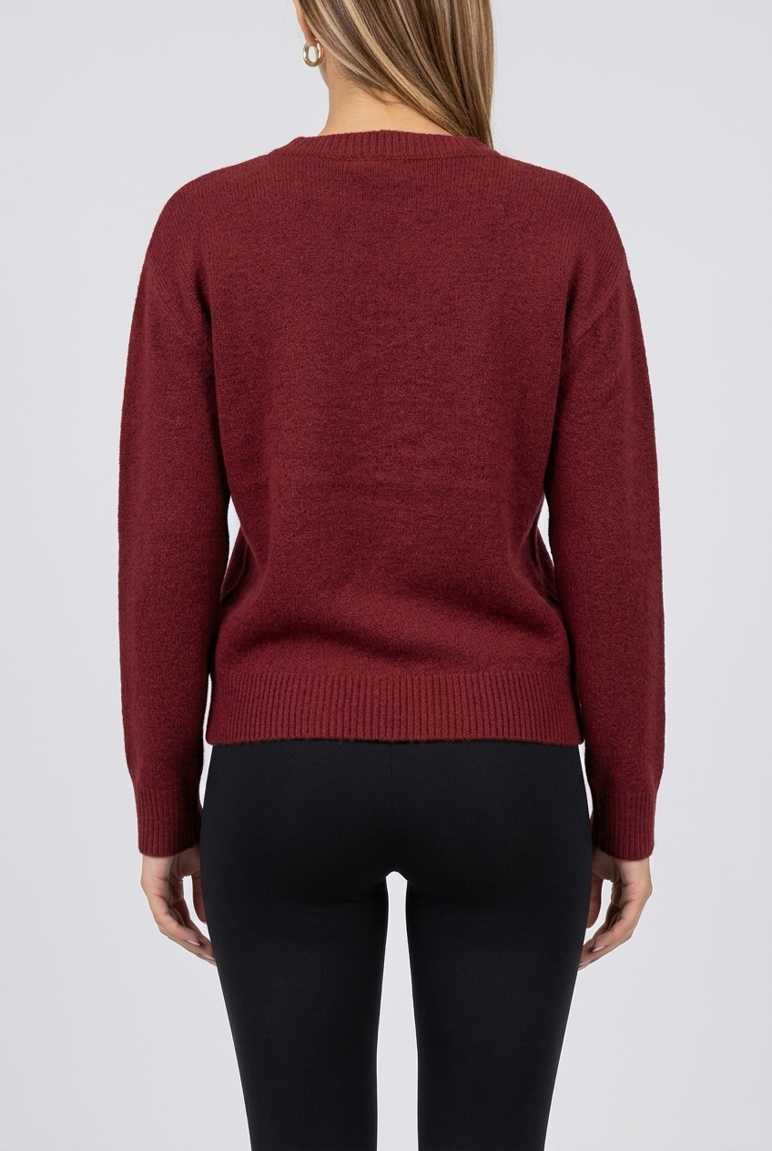 JEDDY SWEATER-Burgundy