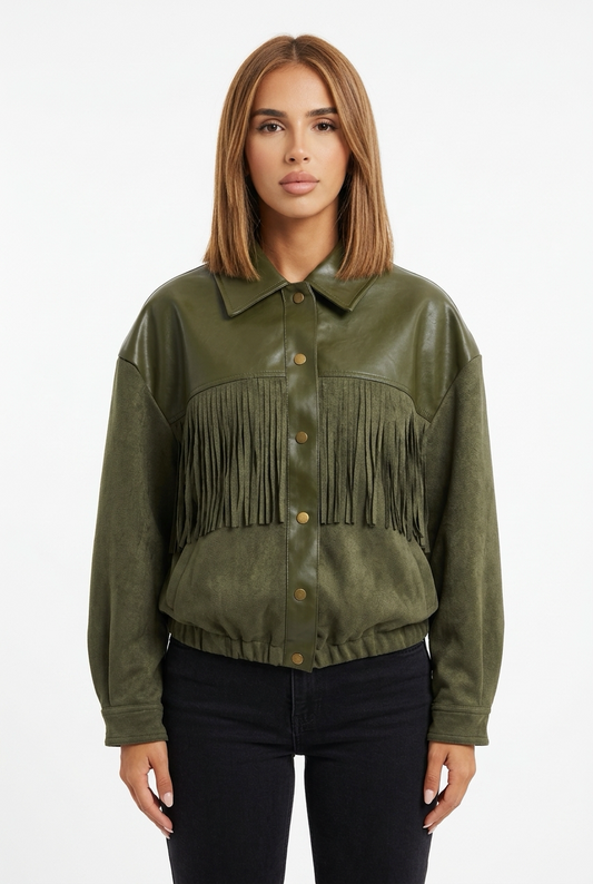 WESTY JACKET-Olive Green