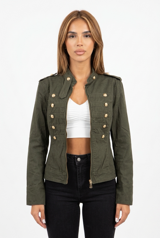 NAPOBLU JACKET-Olive Green