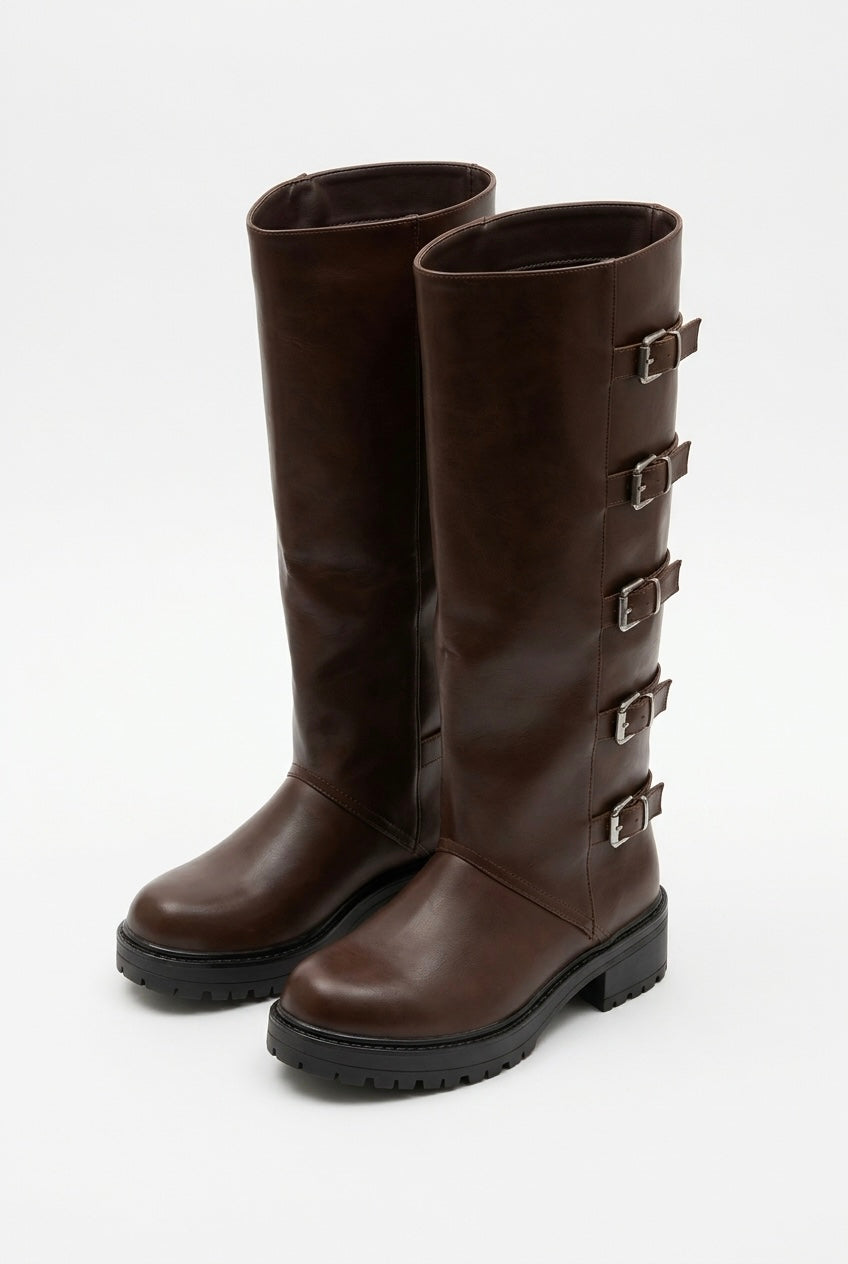 BELTY BOOTS-Brown