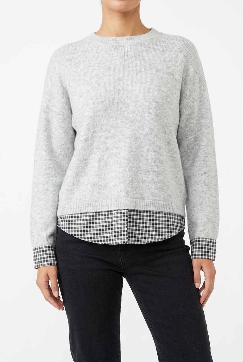 VERINA SWEATER-Grey
