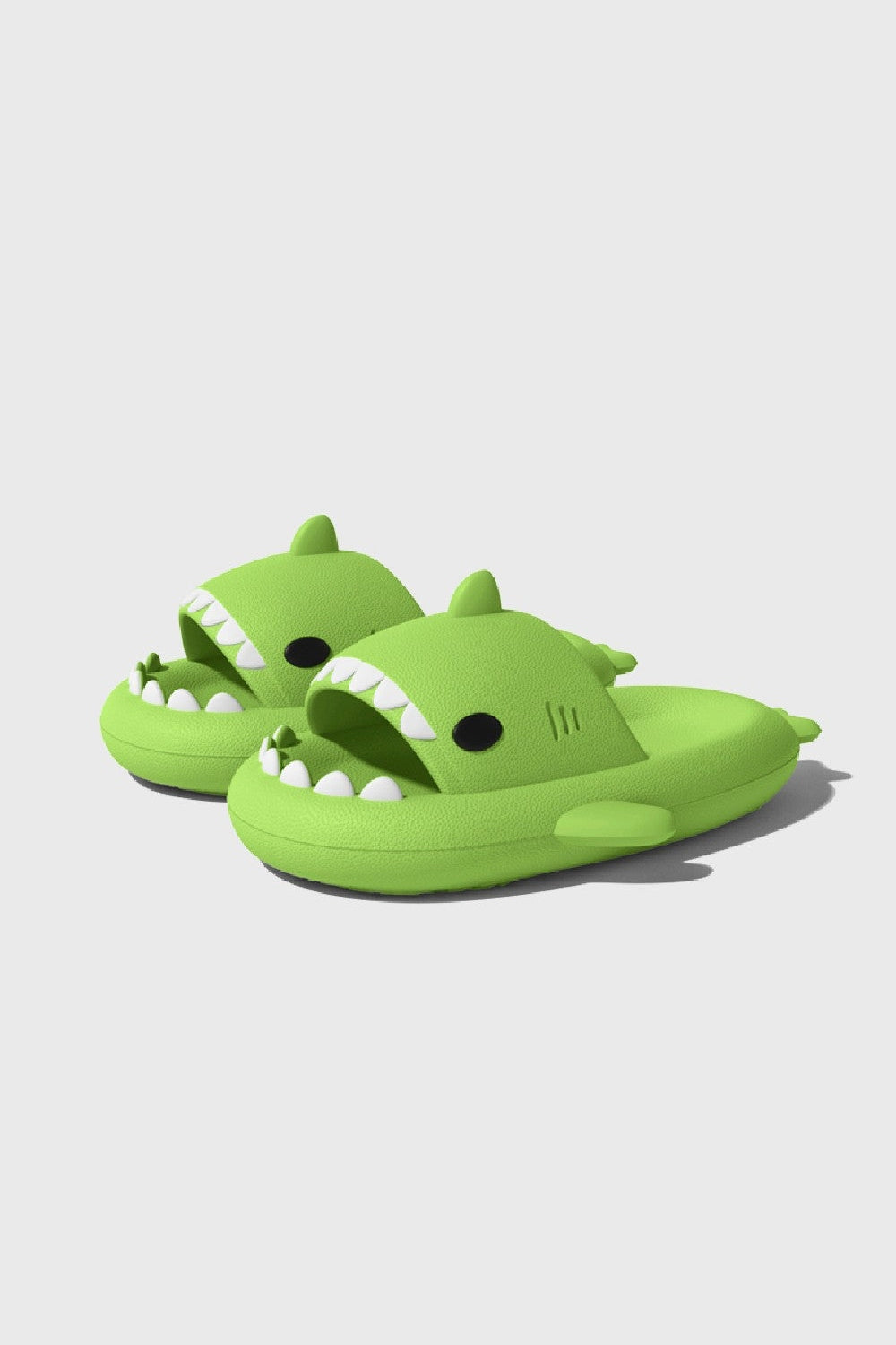 Shark Slippers Lime Green
