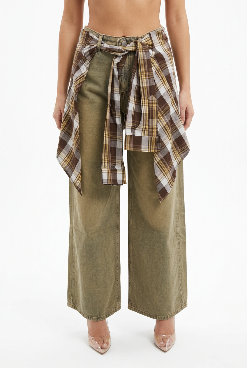 YOUMI JEANS-Brown