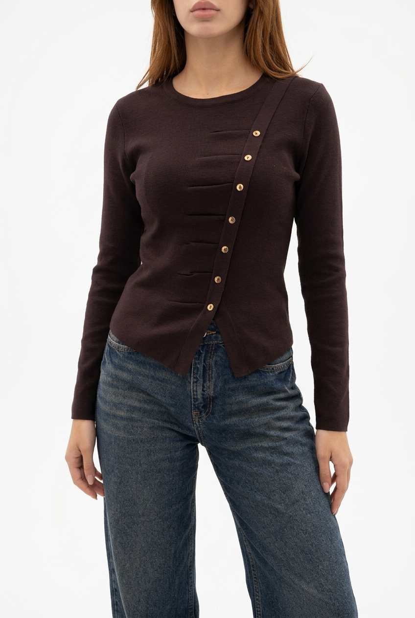 CARELLA TOP-Brown