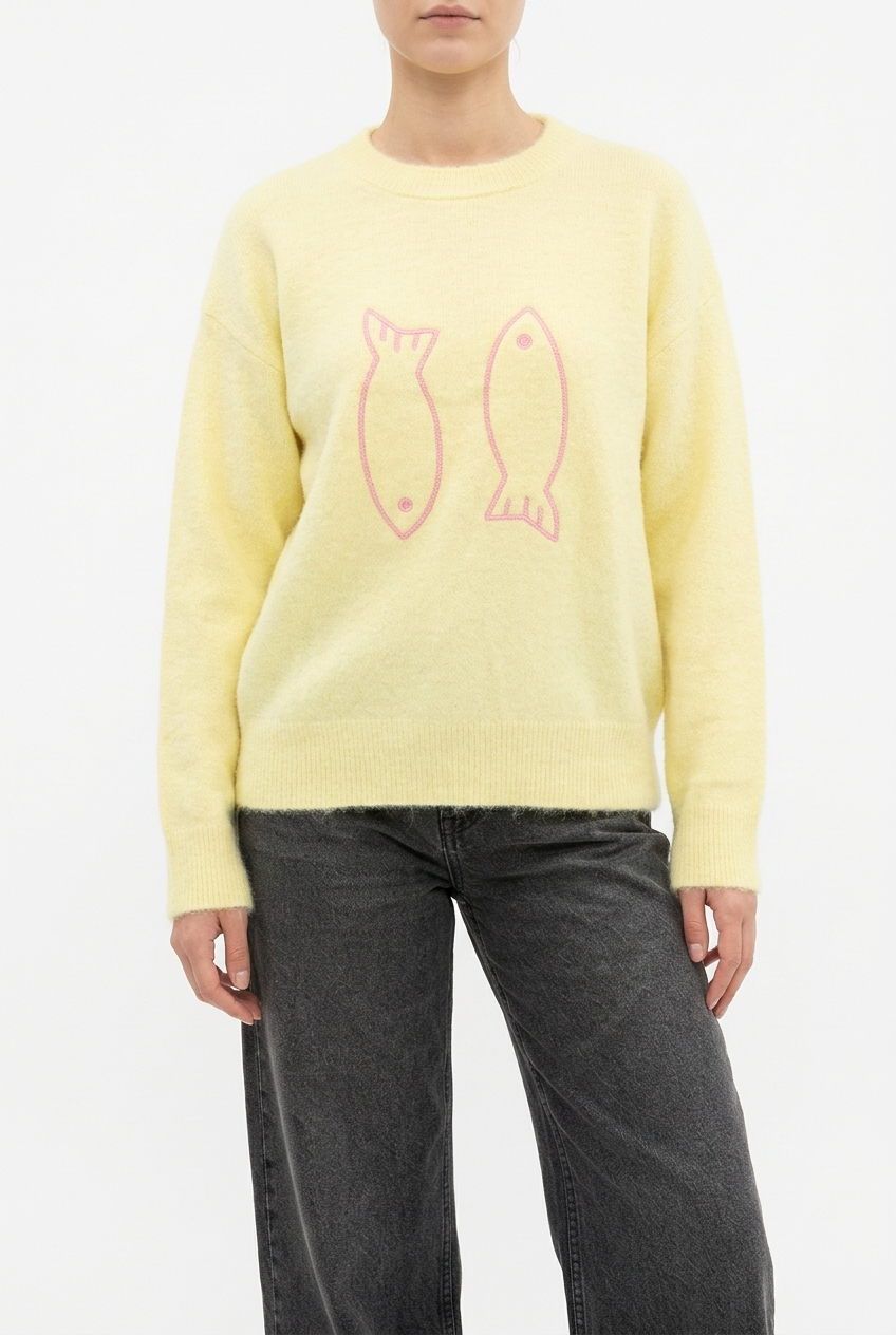 DUOFISH SWEATER-Yellow