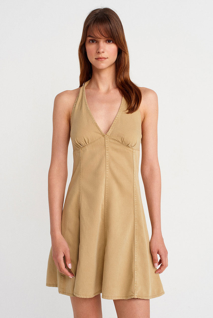 Wenda Dress Beige