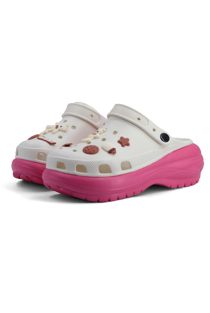 Bear Crocs Fuchsia