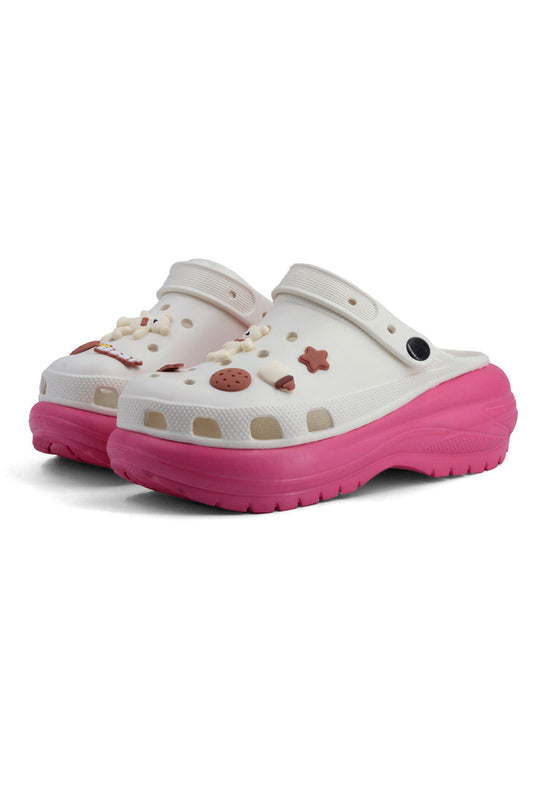 Bear Crocs Fuchsia