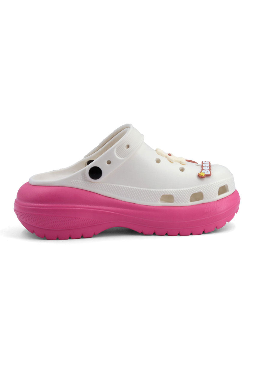 Bear Crocs Fuchsia