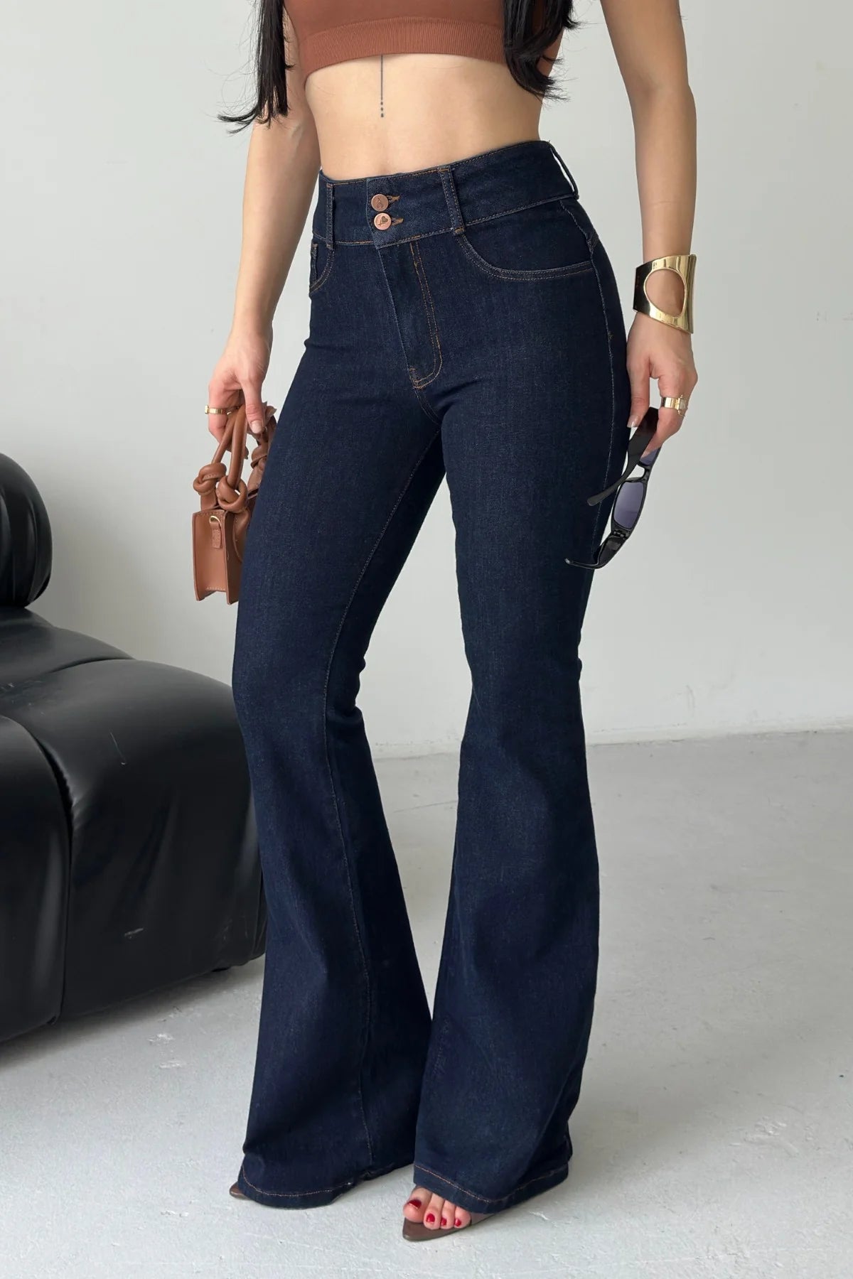 Flarino Jeans Navy