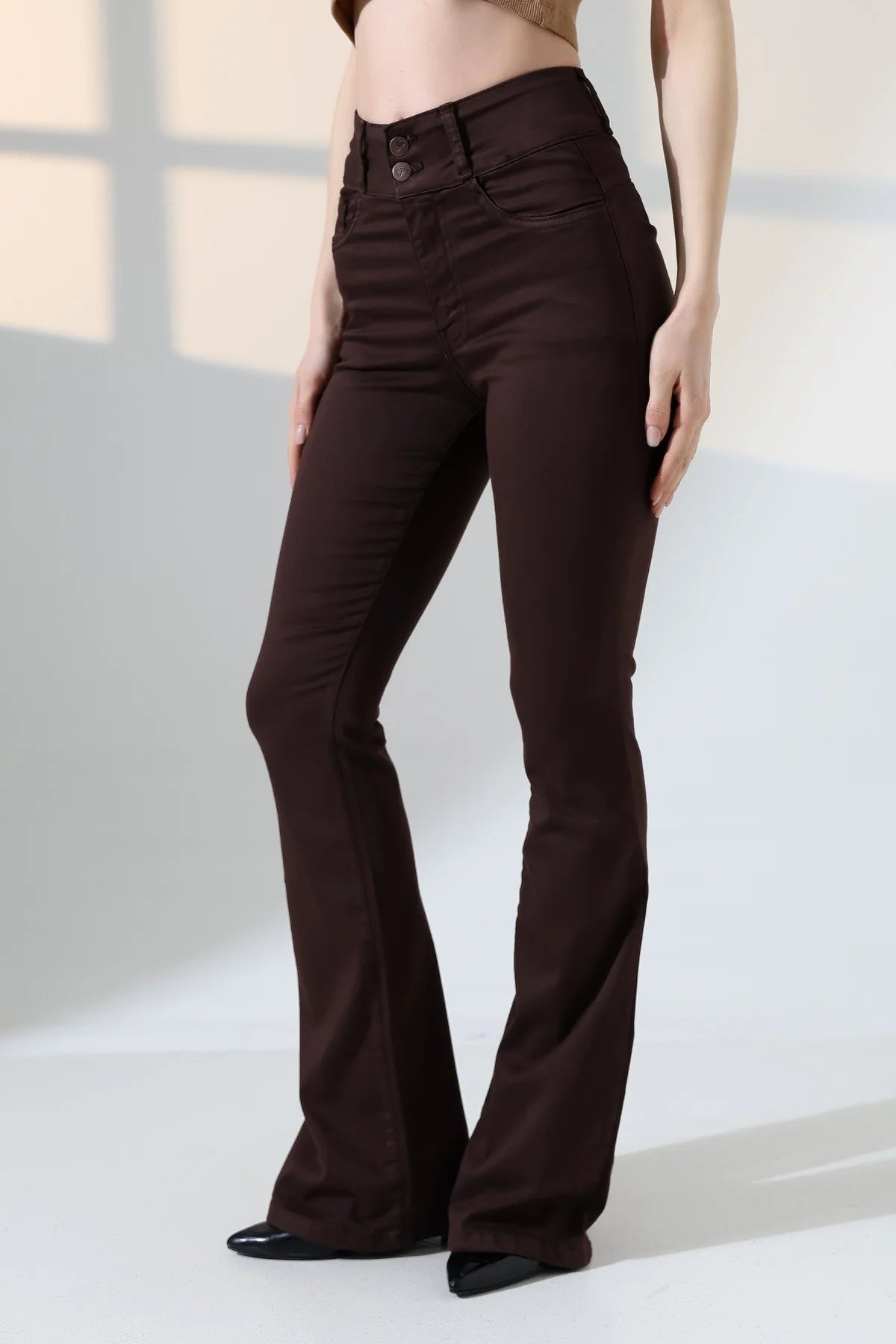 Flarino Jeans Brown