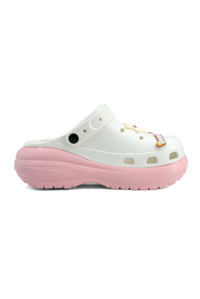 Bear Crocs Lime Pink