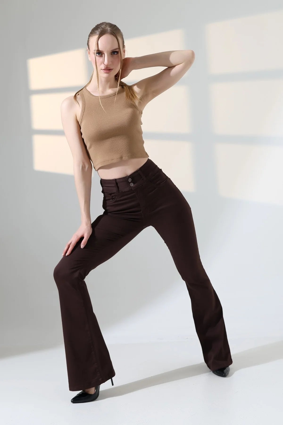 Flarino Jeans Brown
