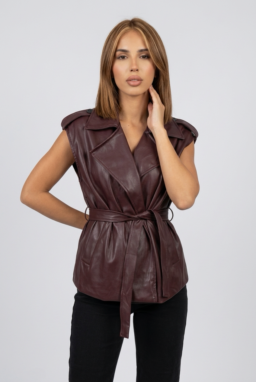 SEBALA VEST-Burgundy
