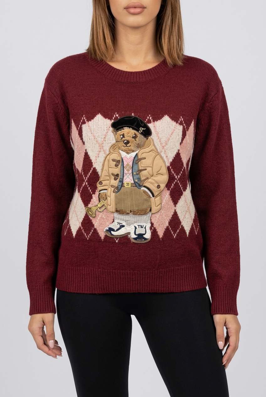 JEDDY SWEATER-Burgundy
