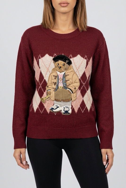 JEDDY SWEATER-Burgundy