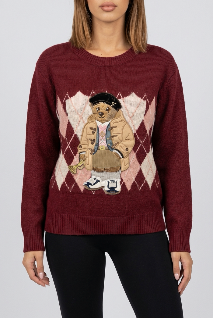 JEDDY SWEATER-Burgundy