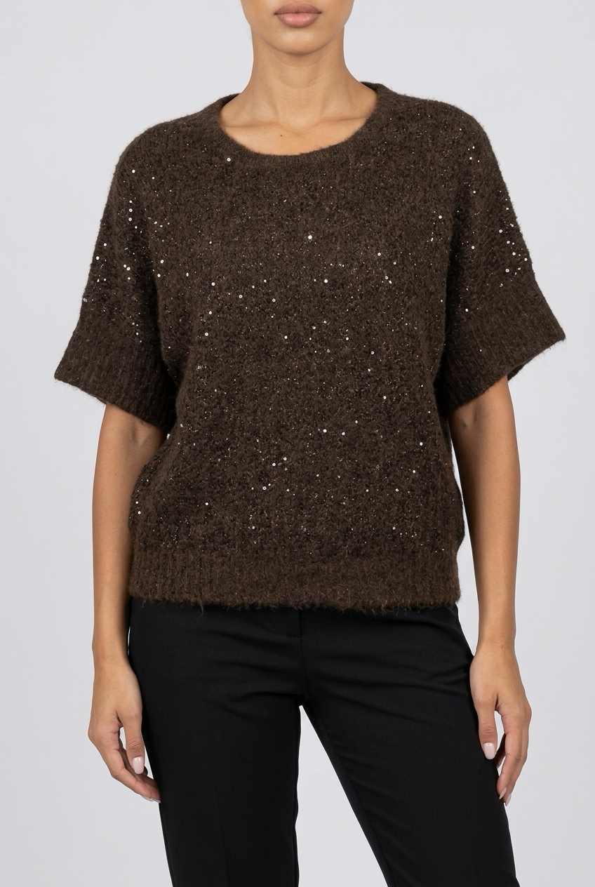 CREDO SWEATER-Brown