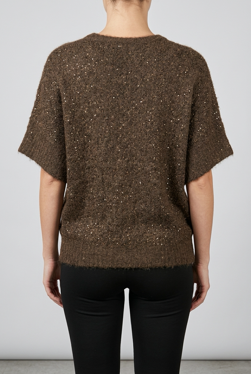 CREDO SWEATER-Brown