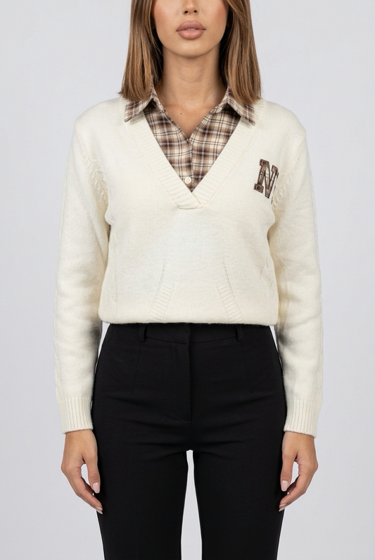 NY SWEATER-White
