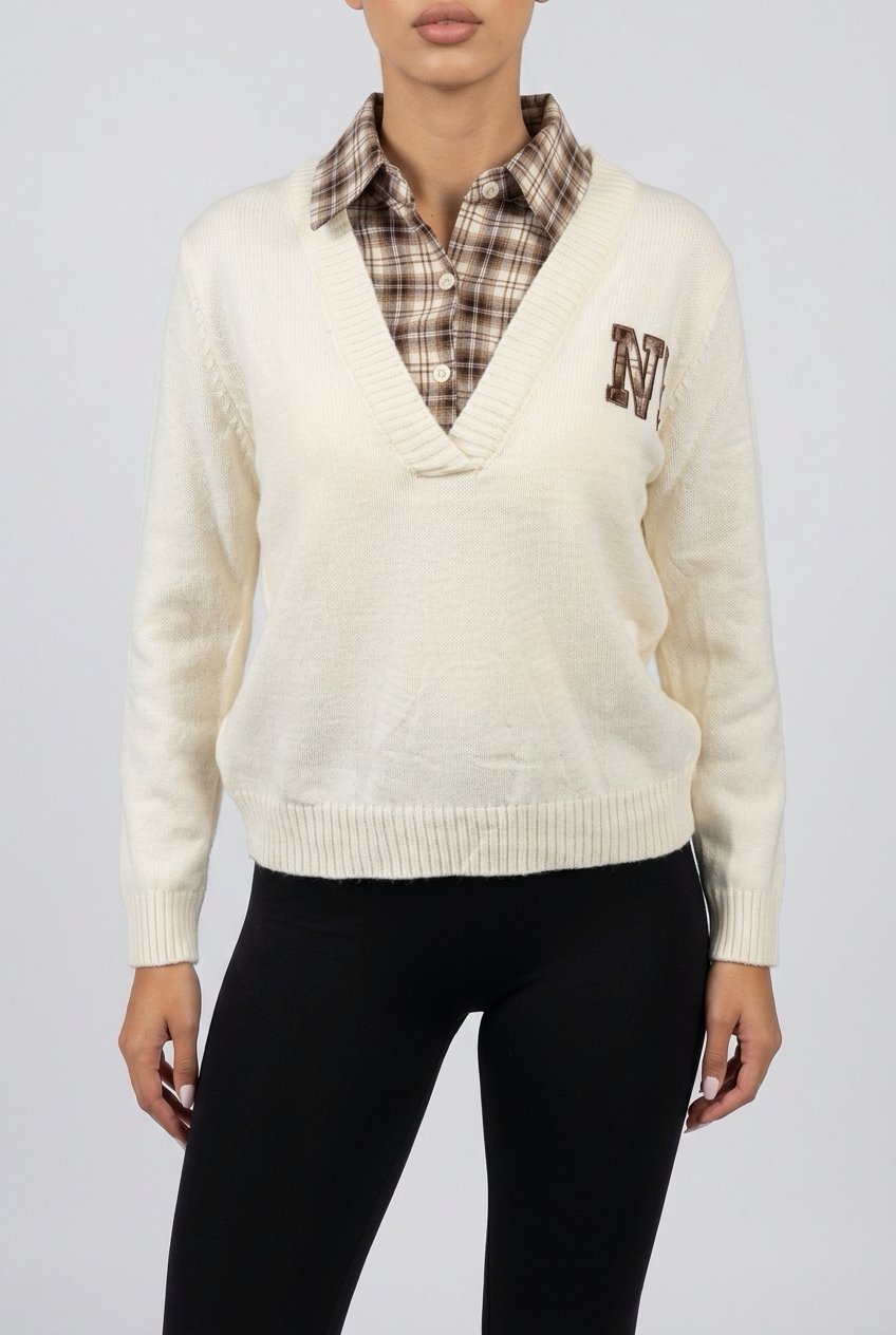 NY SWEATER-White