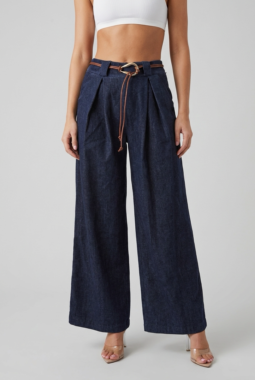 VELOURA PANTS-Blue