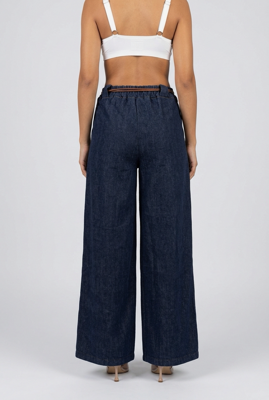 VELOURA PANTS-Blue