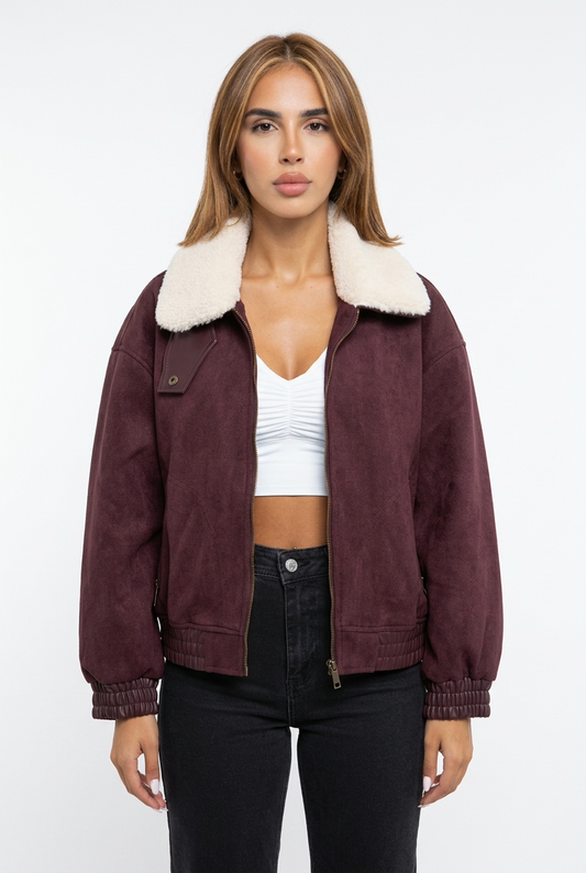 MELINA JACKET -Burgundy