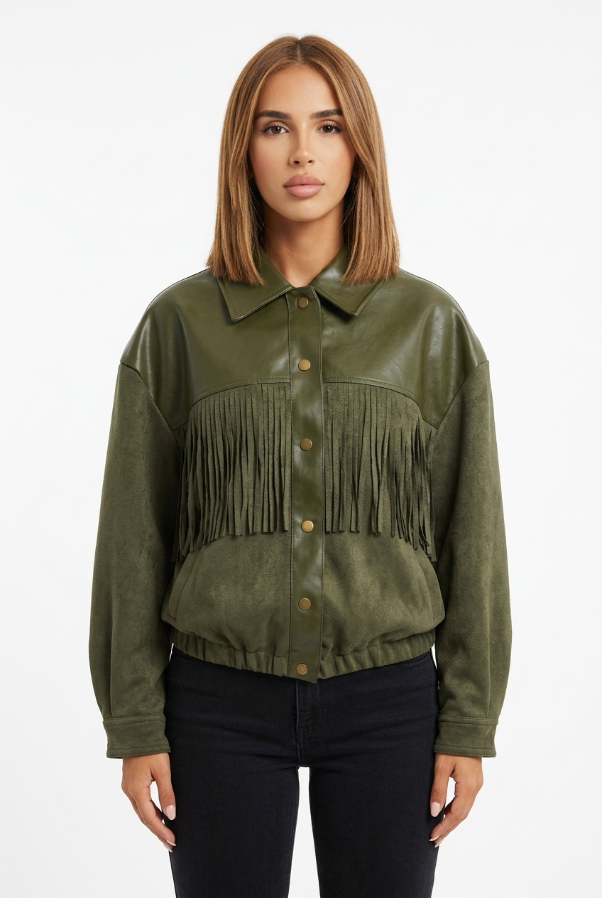 WESTY JACKET-Olive Green