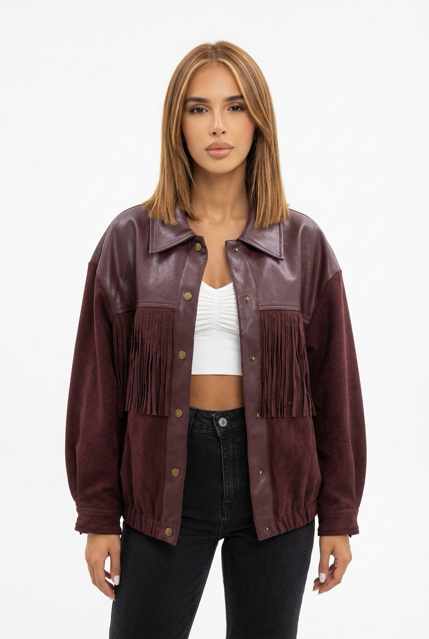 WESTY JACKET-Burgundy