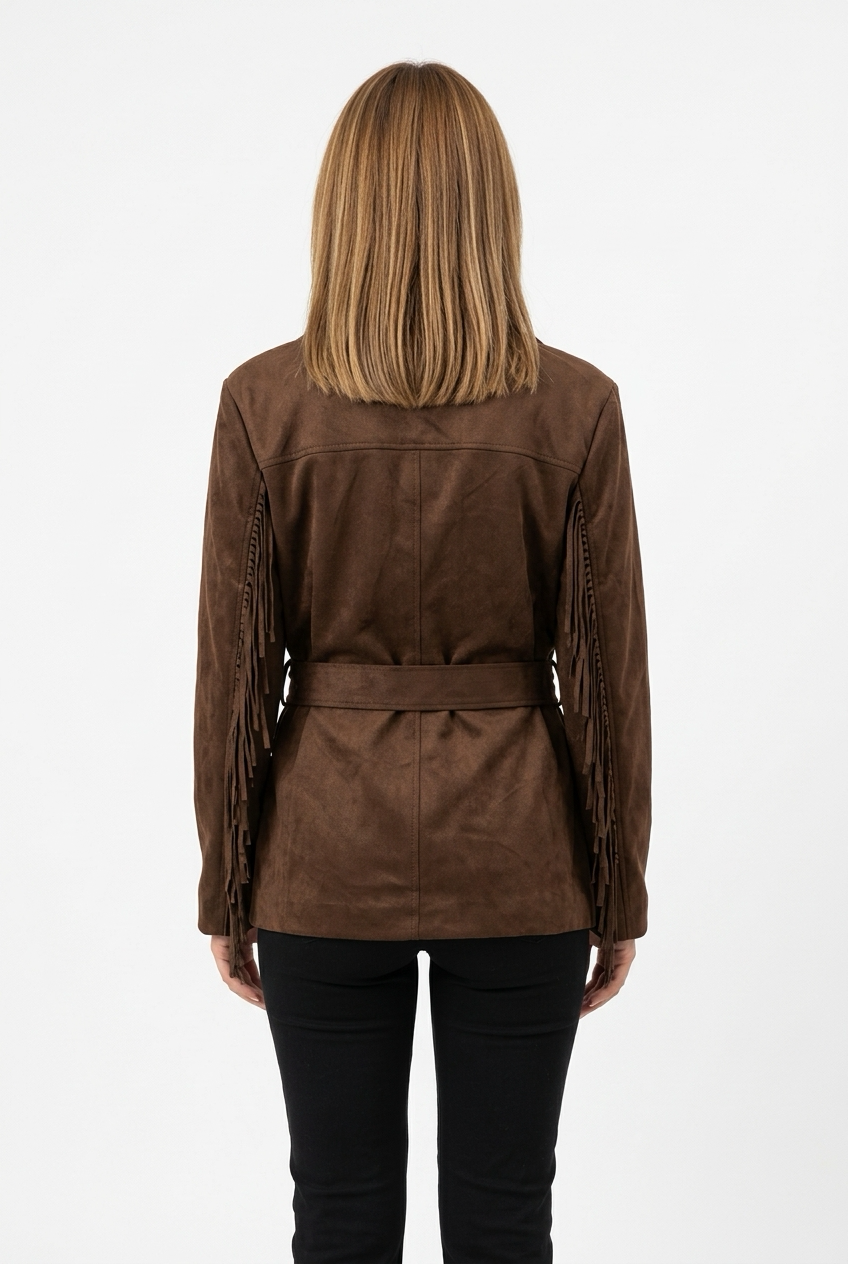 TASSELINA JACKET-Brown