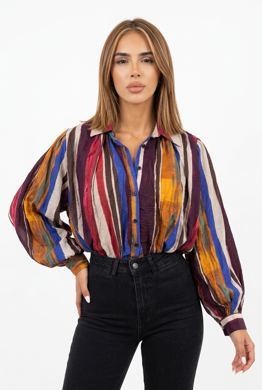 STERLA SHIRT-Red