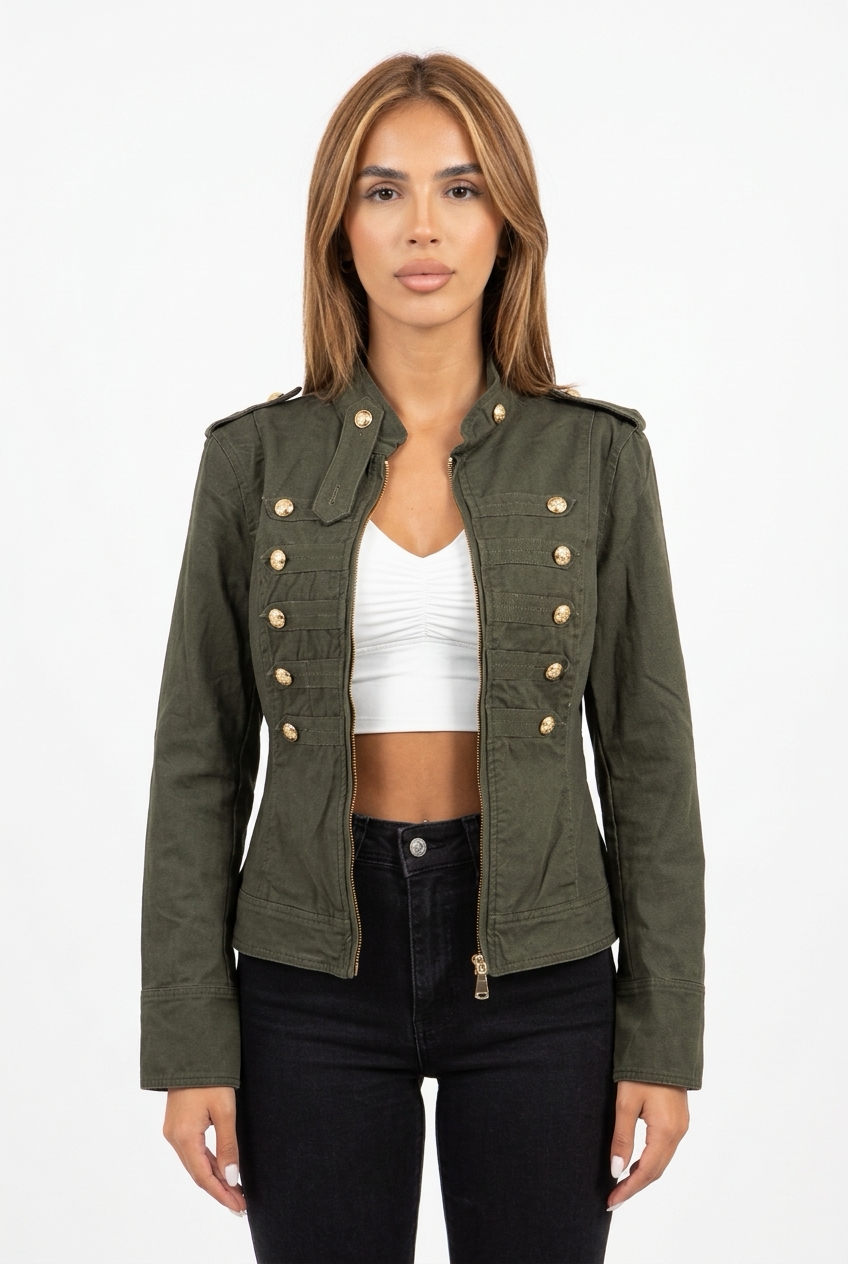NAPOBLU JACKET-Olive Green