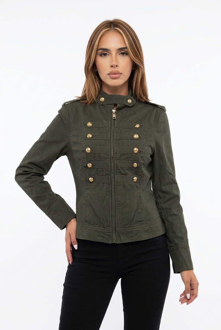 NAPOBLU JACKET-Olive Green