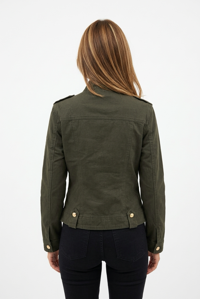 NAPOBLU JACKET-Olive Green