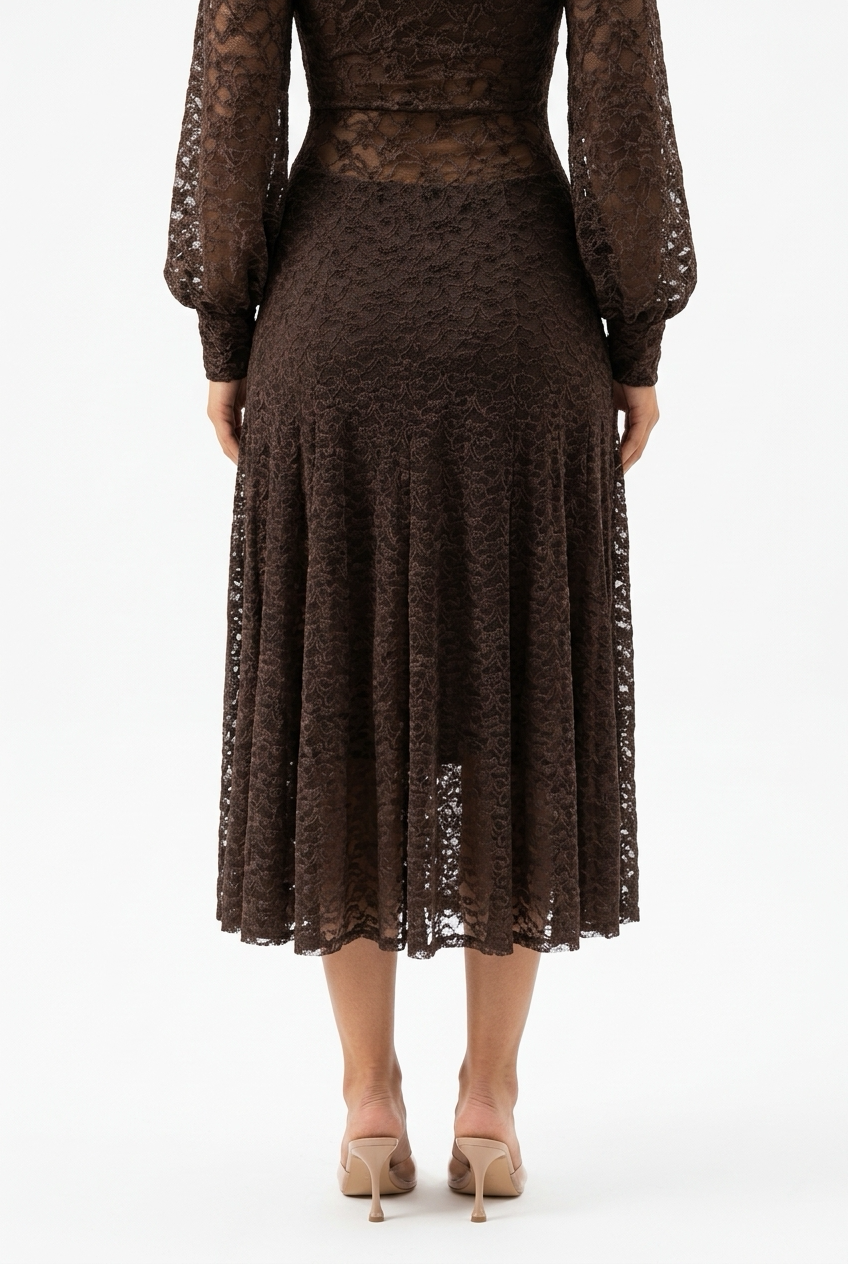 LACINA SKIRT-Brown
