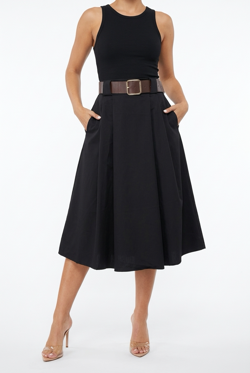 DELICIA SKIRT-Black
