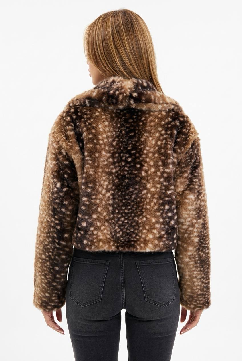 BAMBI FUR JACKET-Brown