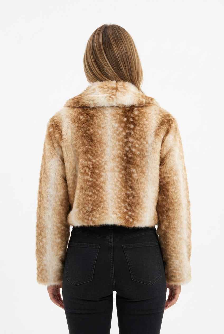 BAMBI FUR JACKET-Beige