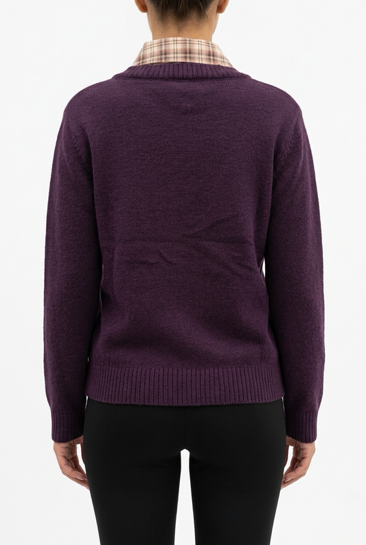 NY SWEATER-Purple