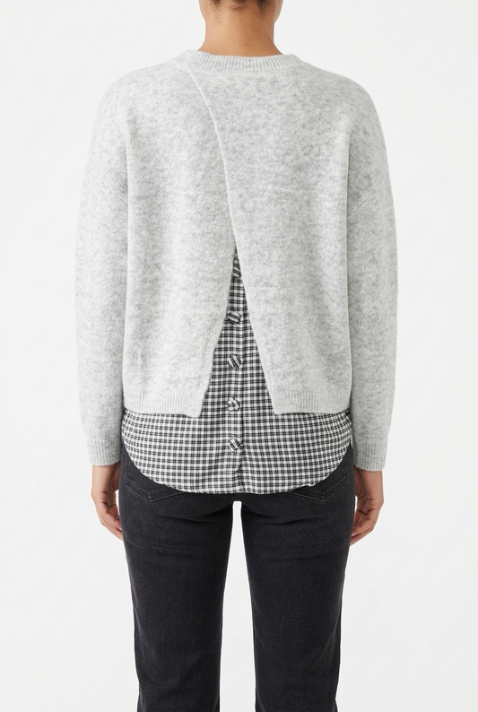 VERINA SWEATER-Grey