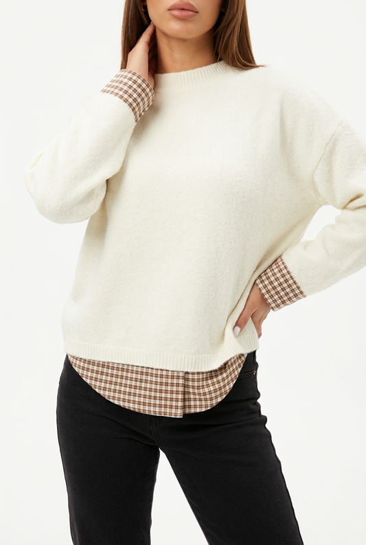 VERINA SWEATER-Beige