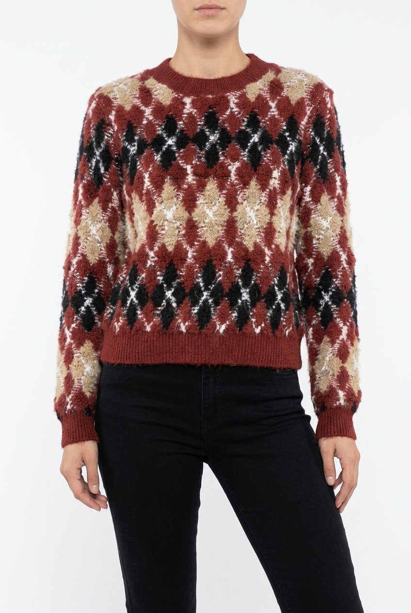 JACKARINA SWEATER-Burgundy