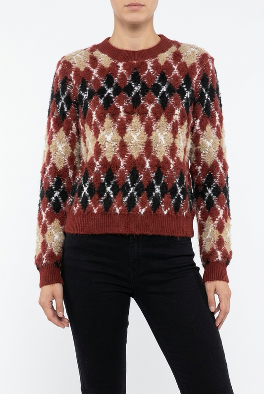 JACKARINA SWEATER-Burgundy