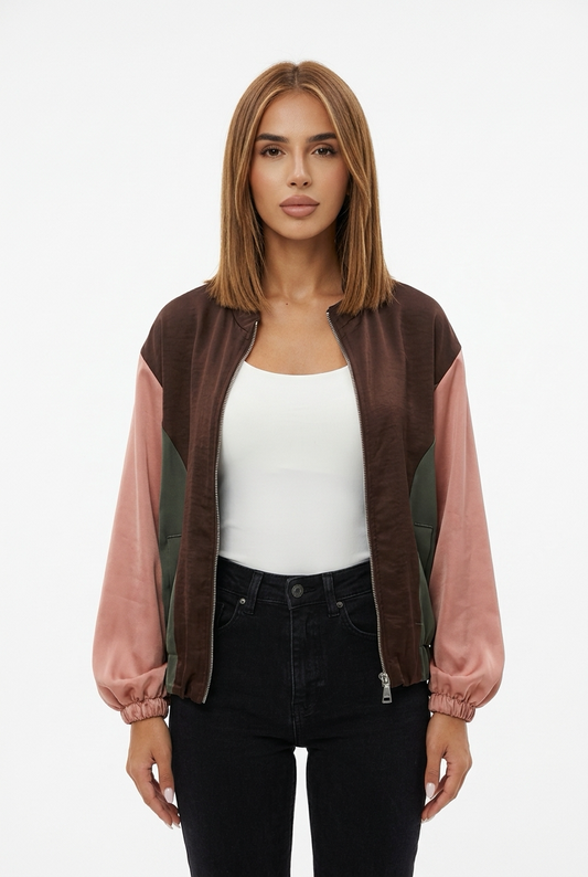 ROLL JACKET-Brown